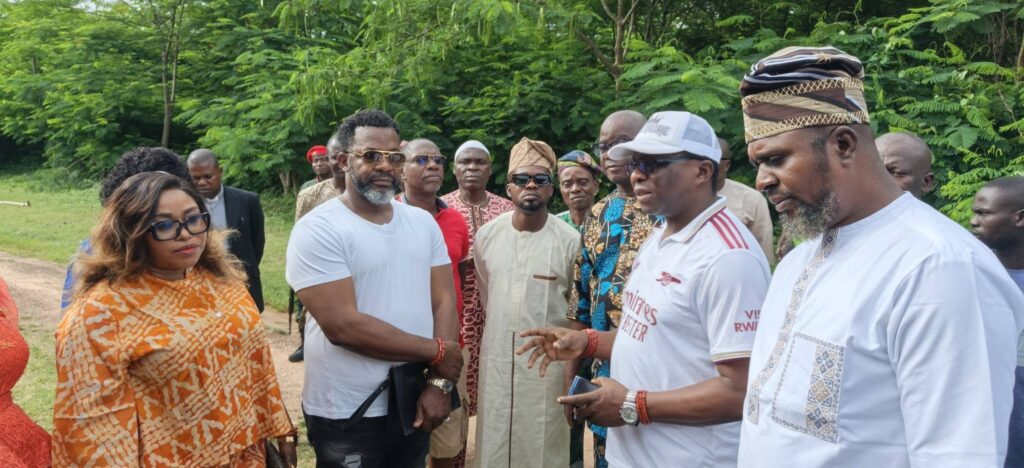 Representatives of HCBBO Foundation during the announcement of the renovation of Emure-Ile Comprehensive Health Centre, Owo, Ondo State.