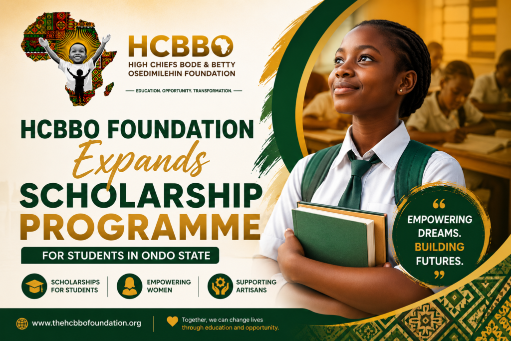 HCBBO Foundation scholarship programme supporting students in Ondo State