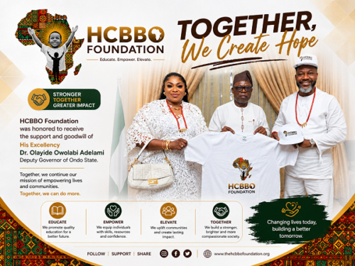 Ondo Deputy Governor supports HCBBO Foundation